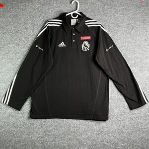 Vintage Adidas AFL Collingwood Magpies Football Club Long Sleeve Jersey XL Lexus